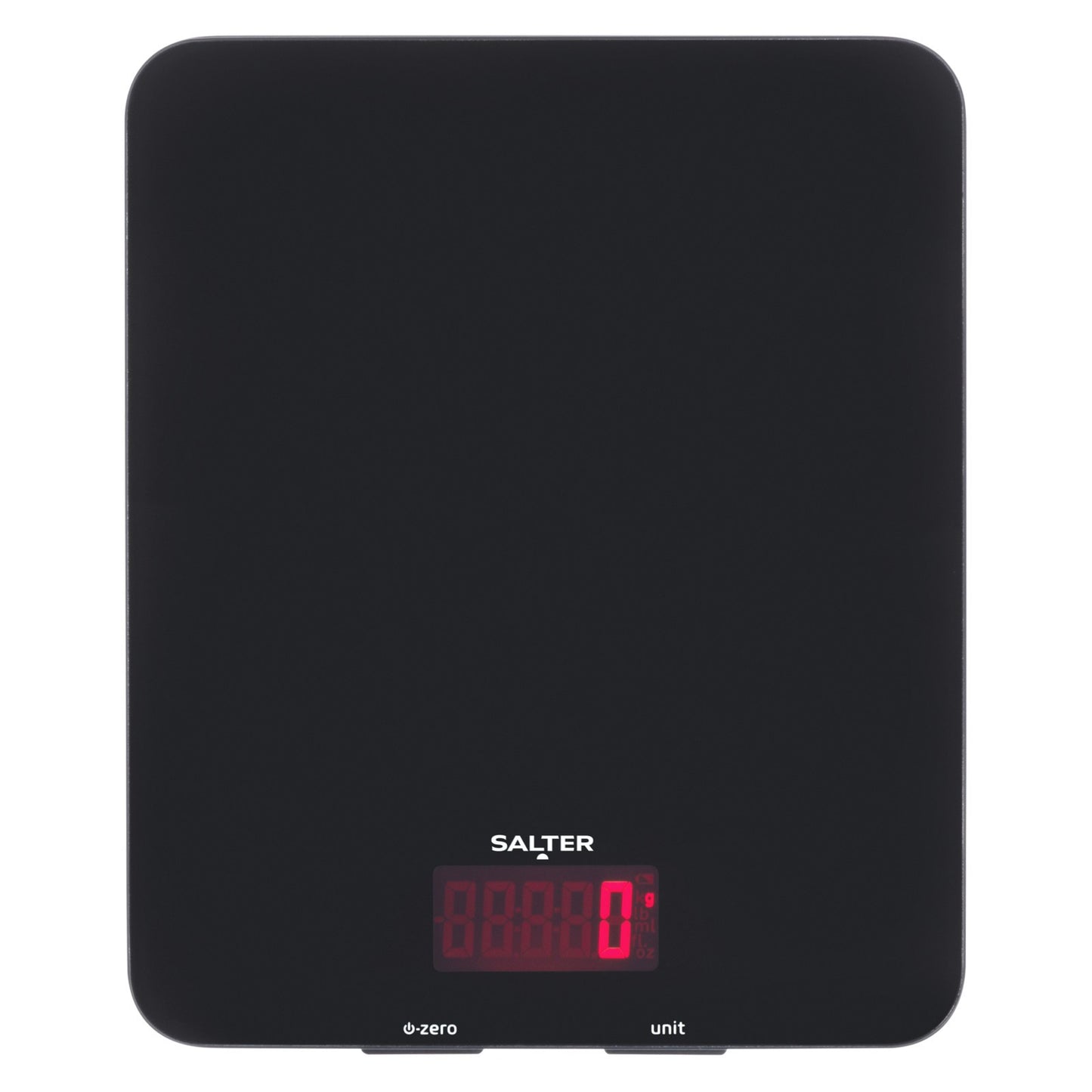 Salter Digital Kitchen Scale Accurate Precision Readings Glass Platform Black